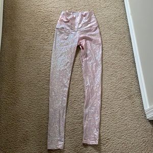 Emily Hsu Designs Pink Mermaid Leggings size S